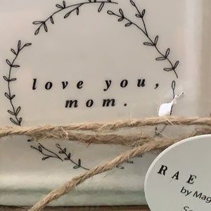 Rae Dunn I Love You Mom and Forever 2 jewelry box